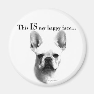 Frenchie Happy Face Magnet