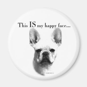 Frenchie Happy Face Magnet