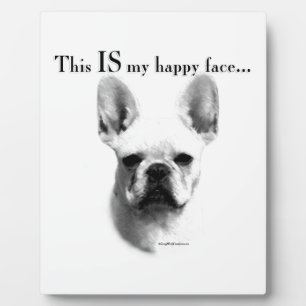 Frenchie Happy Face Plaque