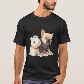 Frenchie Horse Funny Cute French Bulldog Dog Mum T-Shirt