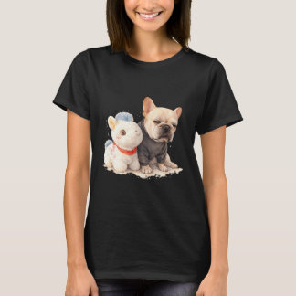 Frenchie Horse Funny Cute French Bulldog Dog Mum T-Shirt