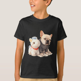 Frenchie Horse Funny Cute French Bulldog Dog Mum T-Shirt