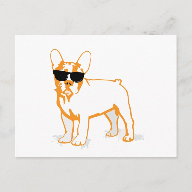 Frenchie Howlelu Postcard (Front)