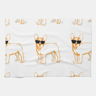 Frenchie Howlelu Tea Towel