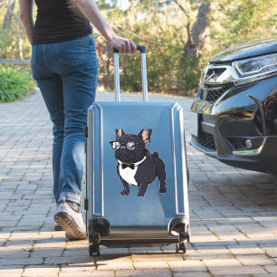 Frenchie in Tuxedo Wearing Glasses