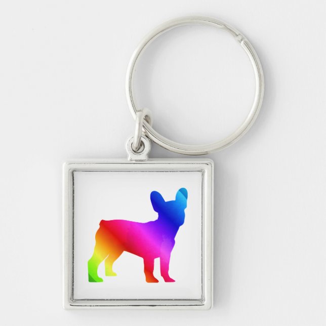 Frenchie    key ring (Front)