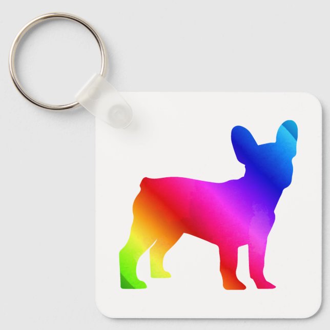 Frenchie    key ring (Front)