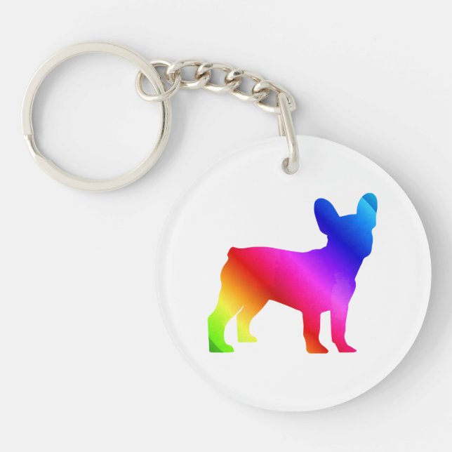 Frenchie    key ring (Front)