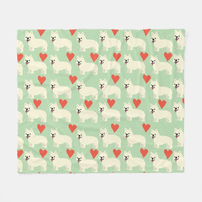 Frenchie Lover Fleece Blanket (Front (Horizontal))