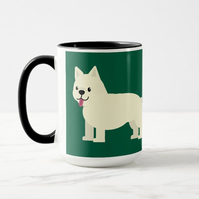 Frenchie Lover Green Mug (Left)