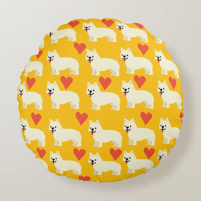 Frenchie Lover Round Cushion (Front)