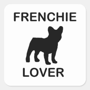 frenchie lover square sticker