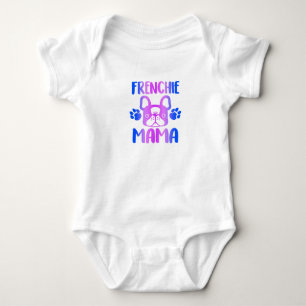 Frenchie Mama Bulldog For Dog Mum Fur Mama Funny Baby Bodysuit