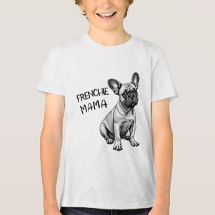 Frenchie Mama Cute French Bulldog Dog Mum Tri-Blend Shirt