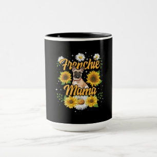 Frenchie Mama French Bulldog Dog Sunflower Mug