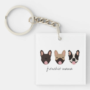 Frenchie Mama French Bulldogs Key Ring