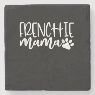 frenchie mama women french bulldog gift stone coaster