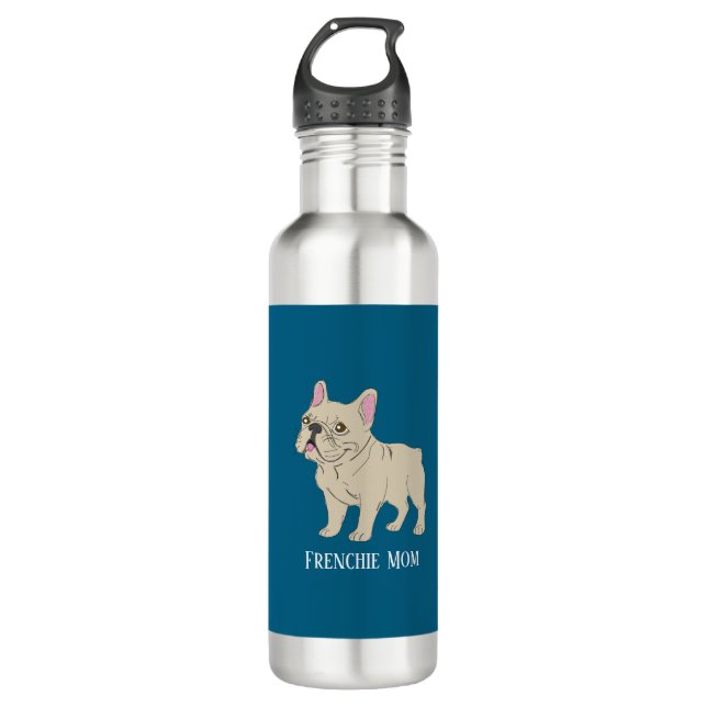 Frenchie Mom 710 Ml Water Bottle (Front)