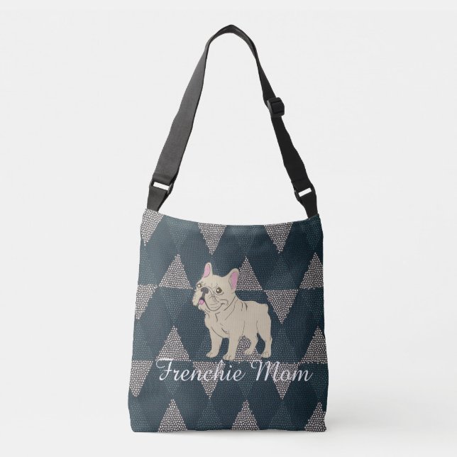 Frenchie Mom Crossbody Bag (Front)