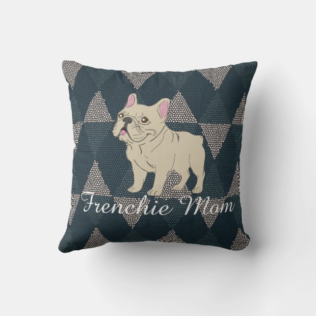 Frenchie Mom Cushion (Back)