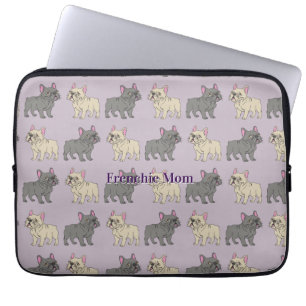 Frenchie mom laptop sleeve