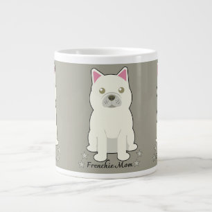 Frenchie mom large coffee mug