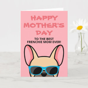 Frenchie Mother's Day Fawn French Bulldog Card