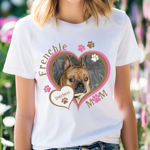 Frenchie Mum Bulldog Custom Photo Personalised T-Shirt