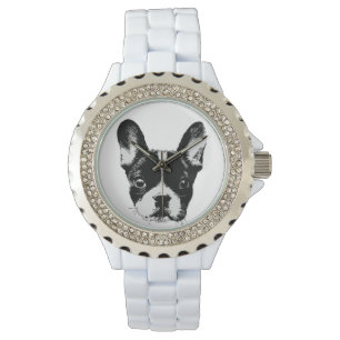 Frenchie Mum Cute French Bulldog Face Watch