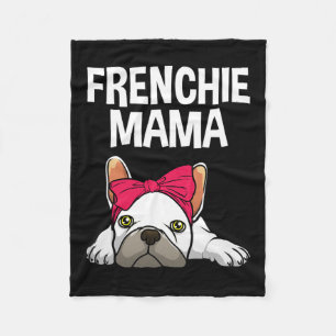 Frenchie Mum French Bulldog Design For Women Grand Fleece Blanket