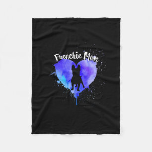 Frenchie Mum French Bulldog Dog Mum Funny Gift Fleece Blanket