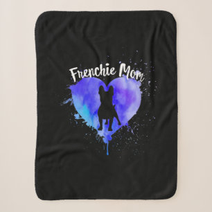 Frenchie Mum French Bulldog Dog Mum Fur Mama Sherpa Blanket
