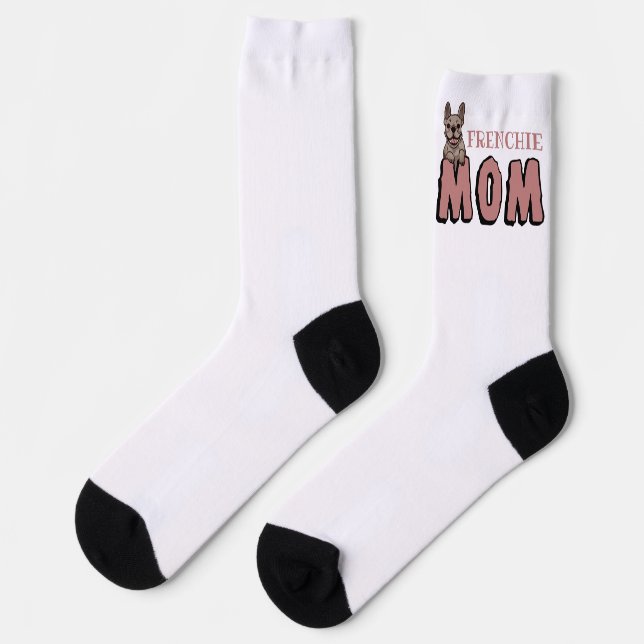 Frenchie Mum French Bulldog Lover Socks (Left)