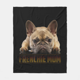 frenchie mum french bulldog mum gift fleece blanket
