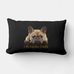 frenchie mum french bulldog mum gift lumbar cushion