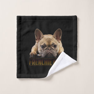 frenchie mum french bulldog mum gift wash cloth