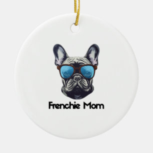Frenchie Mum Funny French Bulldog Dog Lover Ceramic Tree Decoration