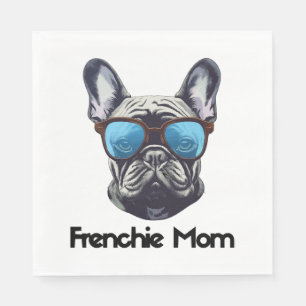 Frenchie Mum Funny French Bulldog Dog Lover Napkin