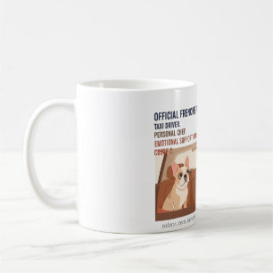 Frenchie Mum Job Titles Funny French Bulldog Dog  Coffee Mug