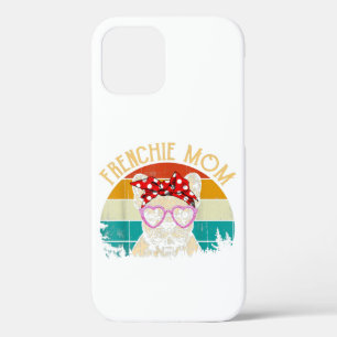 Frenchie Mum Lover Gift Vintage Retro Style iPhone 12 Case