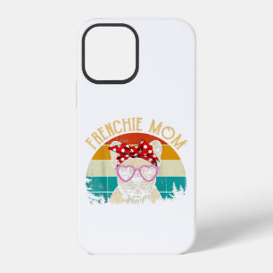 Frenchie Mum Lover Gift Vintage Retro Style iPhone 12 Case