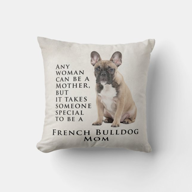 Frenchie Mum Pillow (Front)