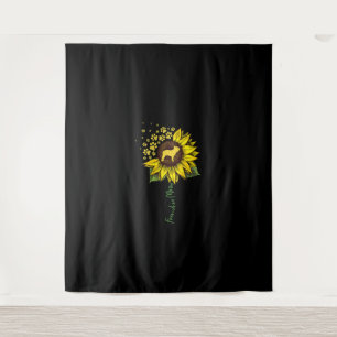 Frenchie Mum Sunflower French Bulldog Lover Gift Tapestry
