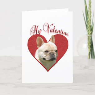 Frenchie My Valentine Holiday Card