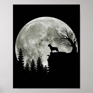 Frenchie On Mountain Halloween Theme Shirts Gift Poster