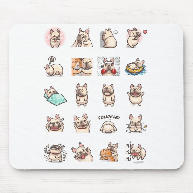 Frenchie Pad Mouse Mat (Front)