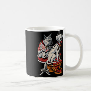 Frenchie Pug Dalmatian French Bulldog Tattoo Women Coffee Mug