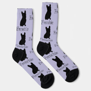Frenchie silhouette socks