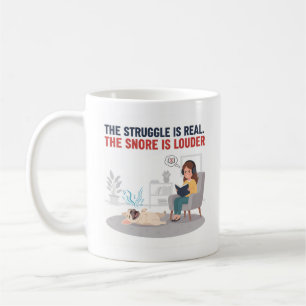 Frenchie Snoring Loud Funny Dog Mum Gift Coffee Mug