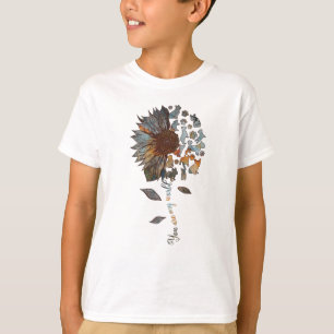 Frenchie Sunflower You Are My World Dog Lovers T-Shirt
